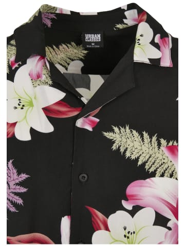Urban Classics Urban Classics Herren Viscose AOP Resort Shirt in darkjungle