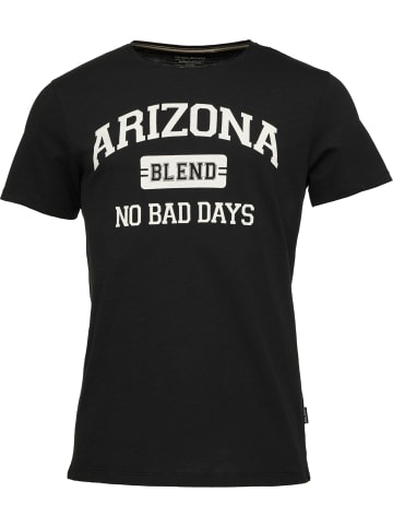 BLEND Logo T-Shirt NO BAD DAYS in Schwarz-2