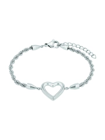 Noelani Armband Edelstahl, IP silber in Silber