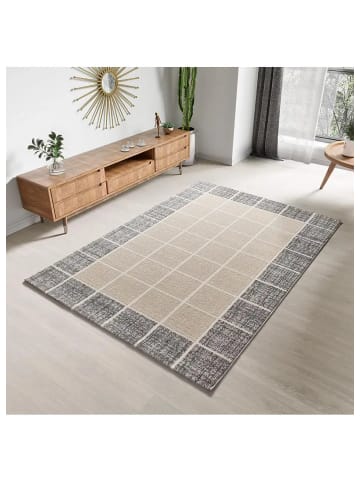 Atticgo Kurzflor-Teppich FLORA in weiß