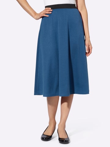 WITT WEIDEN Jersey-Rock in marine + jeansblau