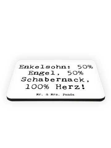 Mr. & Mrs. Panda Magnet Spruch Enkelsohn Herz mit Spruch in Weiß