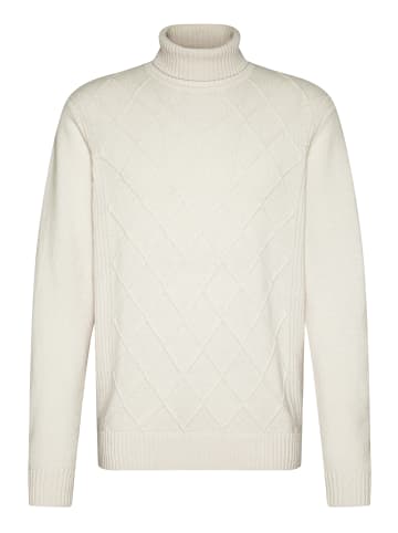 Bugatti Rollkragen Pullover in ecru