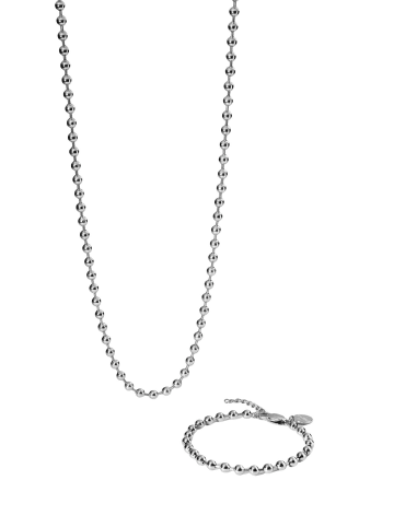 PURELEI Schmuck-Set Bubbly Duo 40-45 in Silber