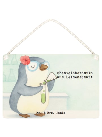 Mr. & Mrs. Panda Schild Chemielaborantin Leidenschaft Design mit... in Weiß