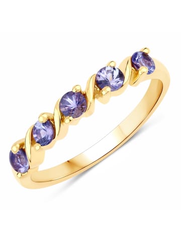 Rafaela Donata Ring Sterling Silber Tansanit in gelbgold