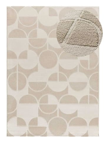 Atticgo Kurzflor-Teppich FLORA in weiß