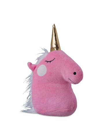 relaxdays Türstopper "Einhorn" in Pink/ Gold