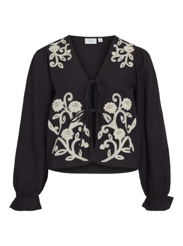 Vila Oberteil mit langen Ärmeln in Black Beauty