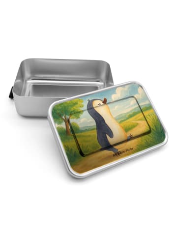 Mr. & Mrs. Panda Lunchdose Pinguin mHerzieren Design ohne Spruch in Weiß