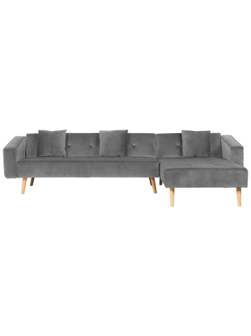 Beliani Ecksofa VADSO in Grau/Braun - (W) 303 x (H) 72 x (L) 98 cm