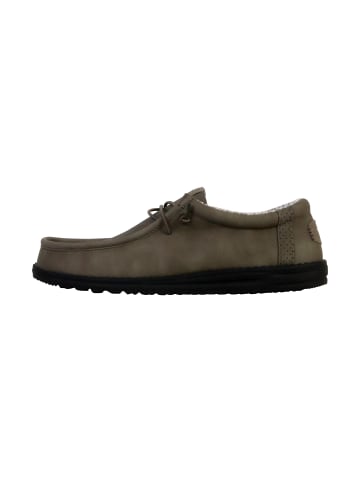 Hey Dude Wally Classic Schnürmokassin Grau