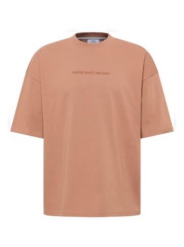 Carlo Colucci T-Shirt Farris in Braun