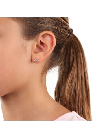 Prinzessin Lillifee Ohrstecker Silber 925, rhodiniert in Mehrfarbig