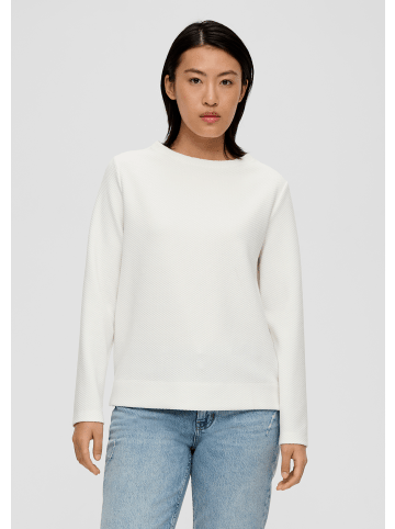 s.Oliver Sweatshirt langarm in Creme