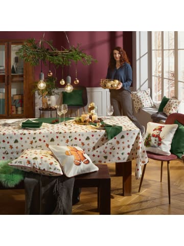 Erwin Müller Baumwolle Kissenhülle in creme-bunt