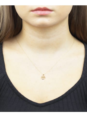 Vanlere Halskette mit Anhänger aus 375 Gelbgold