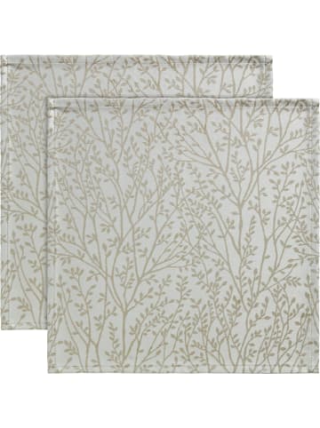 Erwin Müller Jacquard Serviette 2er-Pack Malaga in creme