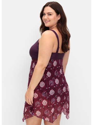 sheego by Joe Browns Badekleid in beere-gemustert