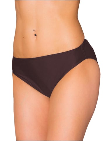 Aquarti Aquarti Damen Bikini Hose mit mittelhohem Bund in braun