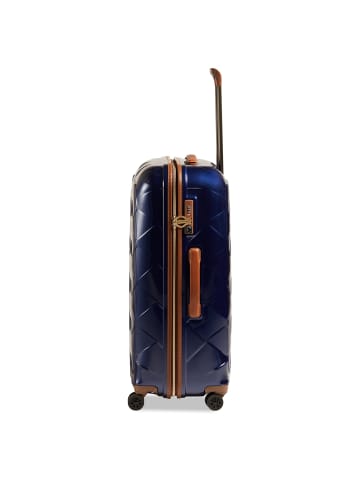 Stratic Leather and More - 4-Rollen-Trolley 76 cm L in blau