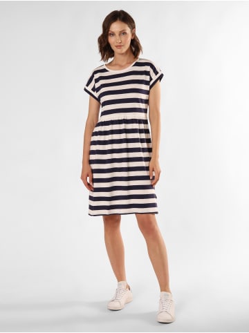 Marie Lund Kleid in marine weiß - 0001