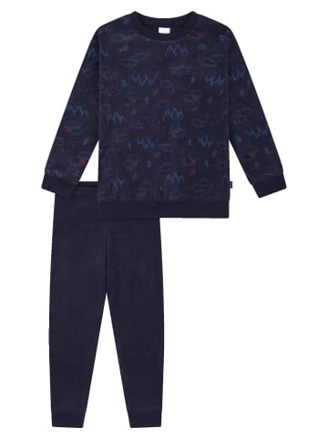 Schiesser Pyjama Boys World in Dunkelblau