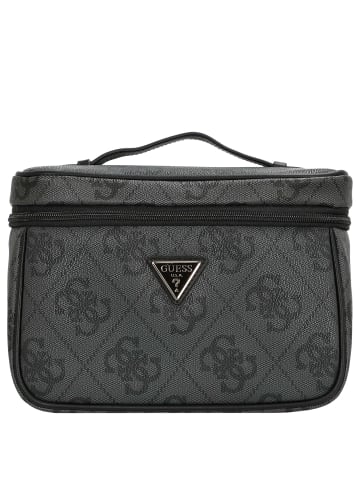Guess Berta - Beautycase 25 cm (latte logo/brown) in coal logo