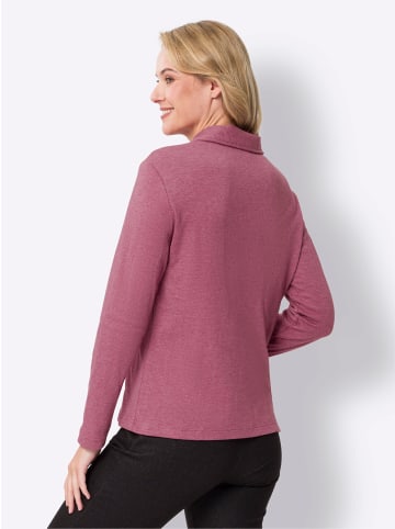 Sieh an! Shirtjacke in malve-meliert