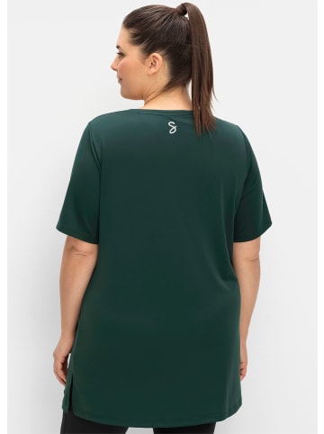 sheego Longshirt in tiefgrün