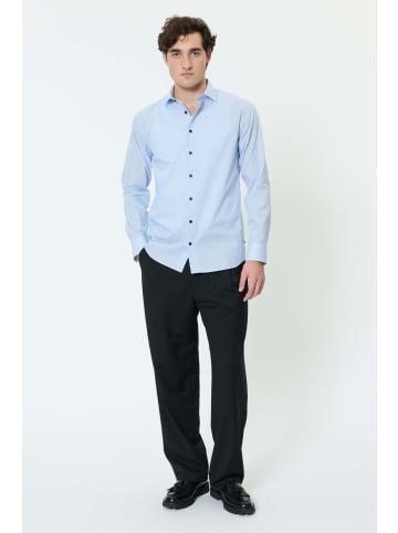 Matinique Langarm - Hemd MAmarc Gerade Passform in Chambray Blue