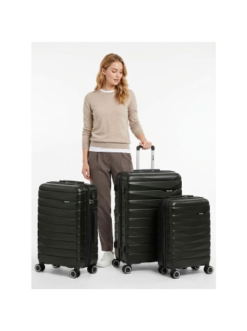 Bench Paris 4 Rollen Kofferset 3-teilig mit Dehnfalte black