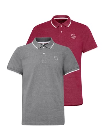BLEND Poloshirt BHPolo 2er-Pack in Rot