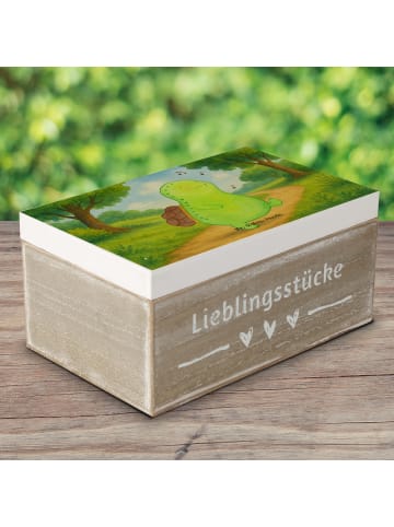 Mr. & Mrs. Panda Box Schildkröte Pfeifen Design ohne Spruch in Weiß