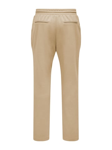 Only&Sons Komfortable Jogginghose mit elastischem Bund und Kordelzug in Beige-2