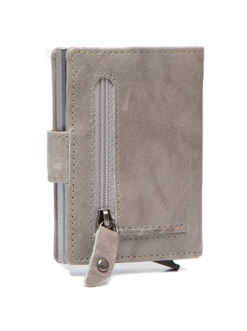 The Chesterfield Brand Prague Kreditkartenetui RFID Schutz Leder 7 cm light grey