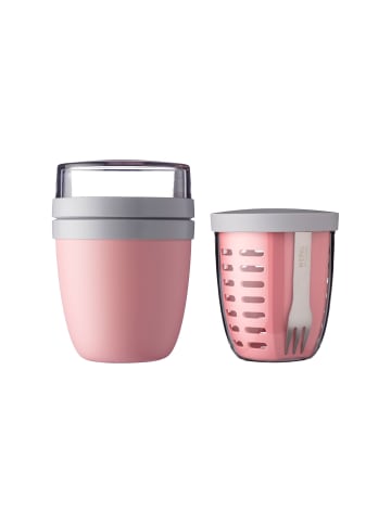 Mepal 2er Set Lunchpot mit Fruipot Ellipse in Nordic Pink