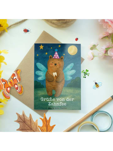 Mr. & Mrs. Panda Grußkarte Bär Zahnfee Design mit Spruch in Weiß