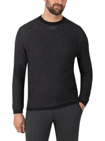 Timezone Pullover SPIRAL KNIT CREWNECK in Schwarz