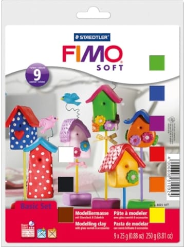 FIMO Kneteset soft Grundkasten 9 Blöcke von 25 g, 8-99 Jahre