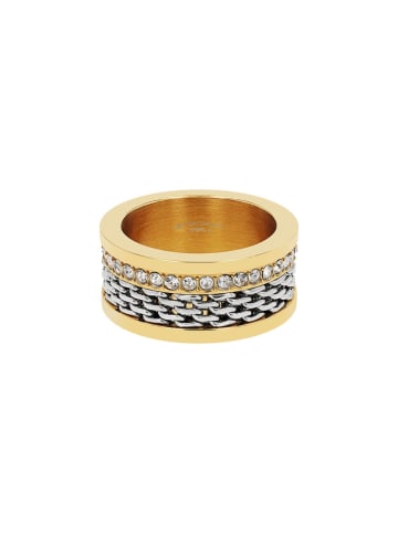 Tom Tailor Ring Edelstahl, IP gold in gold