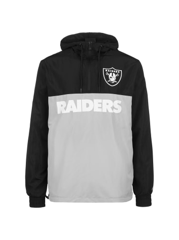 NEW ERA Windbreaker NFL Las Vegas Raiders in schwarz / grau