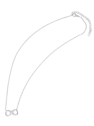 Adeliás Damen Halskette – Unendlichkeitszeichen aus Edelstahl 43+5 in silber