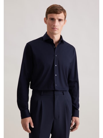 Seidensticker Jerseyhemd Regular in Dunkelblau