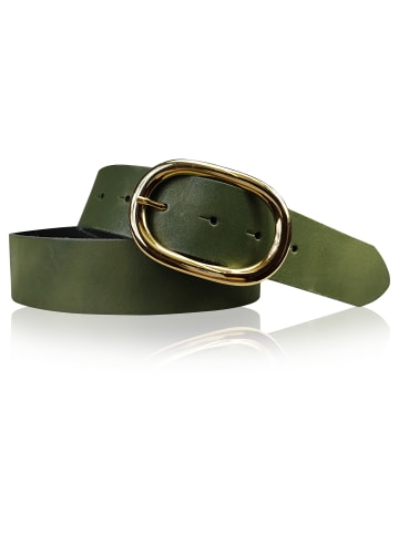 FRONHOFER Ledergürtel in Khaki
