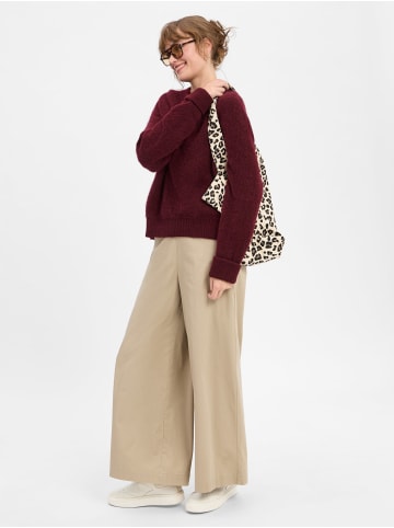 American Vintage Strickpullover mit Alpaka-Anteil Gaspacho Chine in bordeaux - 0001