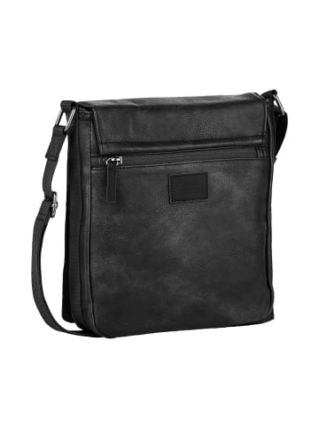 Camel Active TRACES Umhängetasche mit verstellbarem Schulterriemen in Schwarz