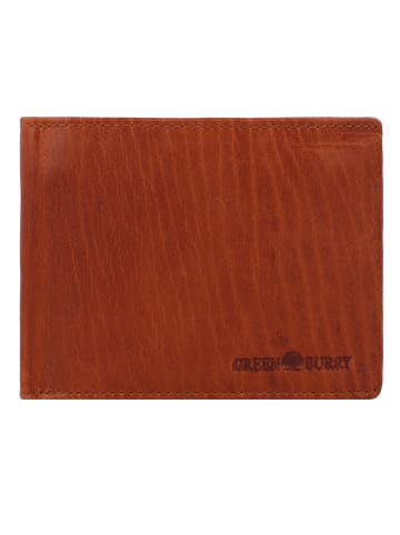 Greenburry House of Norway Geldbörse RFID Schutz Leder 13 cm in natur