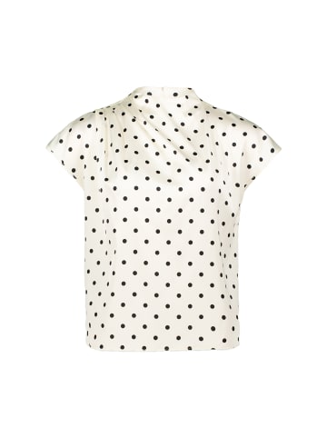Zero  Satinbluse mit Punkten in CreamBlack