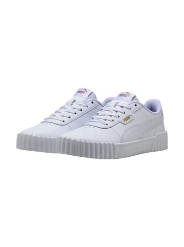 Puma Carina Low-Top-Sneaker aus Leder Weiß